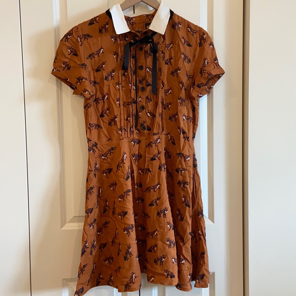 Adorable ModCloth Hell Bunny Fox Dress